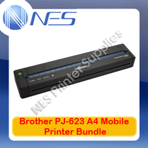 Brother PJ-623 A4 Thermal Portable Printer+FREE Bundle Pack with PA-C-411 paper *DS*